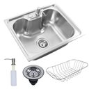 Ver imagem 2 de Cuba Gourmet Cozinha Aço Inox C Acessórios 60x42 Prateado