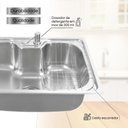 Ver mais imagens de Cuba Gourmet Cozinha Aço Inox C Acessórios 60x42 Prateado