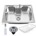 Ver imagem 6 de Cuba Gourmet Cozinha Aço Inox C Acessórios 60x42 Prateado