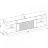 Rack Leblon Tv 70" Carvalho off White Casamadre - 3