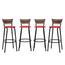 Ver imagem 1 de Kit 4 Bancos para Bancada Banqueta Alta Cappuccino Balcão Cozinha Bistrô Área Gourmet Churrasqueira