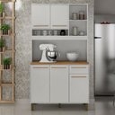 Ver imagem 2 de Armário de Cozinha Ametista Branco Cinamomo - Valdemóveis