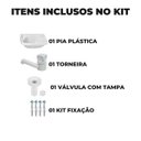 Ver imagem 2 de Pia Lavatório Banheiro 4,8L + Torneira Branca