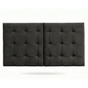 Ver imagem 2 de Cabeceira Estofada 140cm Dobrável P/ Cama de Casal Moderna: Preto