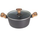 Ver imagem 1 de Caçarola com Tampa Preto/madeira 4l - Bergner