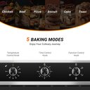 Ver imagem 5 de Amzchef Forno Elétrico Embutido 24" com 5 Funções e Rotisserie (2200w)