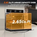 Ver imagem 3 de Amzchef Forno Elétrico Embutido 24" com 5 Funções e Rotisserie (2200w)