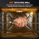Ver imagem 2 de Amzchef Forno Elétrico Embutido 24" com 5 Funções e Rotisserie (2200w)