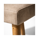 Ver imagem 2 de Kit 2 Banqueta Alta Decorativa com Encosto de Balcão Cozinha:Bege