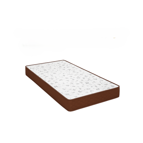 Colchão D23 Solteiro – Suede Marrom - 88 X 188 X 12 Cm