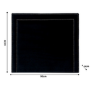 Ver imagem 2 de Cabeceira Solteiro Dupla Tacha Luxo Estofada Com Tachas - Veludo Preto