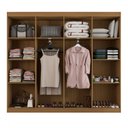 Ver imagem 7 de Guarda-Roupa Casal Ele e Ela 8 Portas 8 Prateleiras - Panorama Móveis