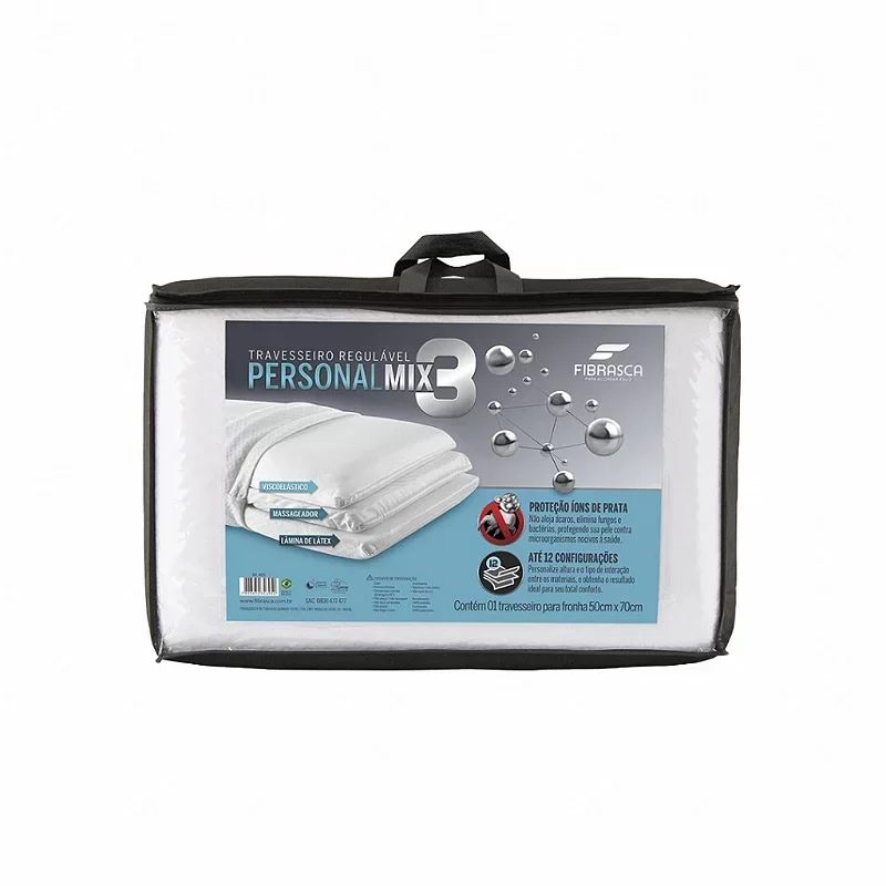 Travesseiro Personal Mix 3 - Fibrasca - 1