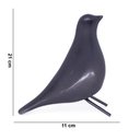 Ver imagem 4 de Escultura Pássaro Decorativo em Cerâmica para Sala Preto 21 Cm F04 - D’Rossi
