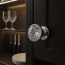 Ver imagem 4 de Kit 6 Puxadores Ponto de Luz 3cm Cromado Redondo Trend Torralba Gavetas Armários Móveis