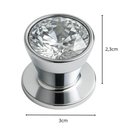 Ver imagem 3 de Kit 6 Puxadores Ponto de Luz 3cm Cromado Redondo Trend Torralba Gavetas Armários Móveis