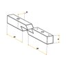 Conector Oculto 8,5 X 9,2 X 38 Mm Zincado Para Montagem Rápida De Móveis E Peças Mdf - 4