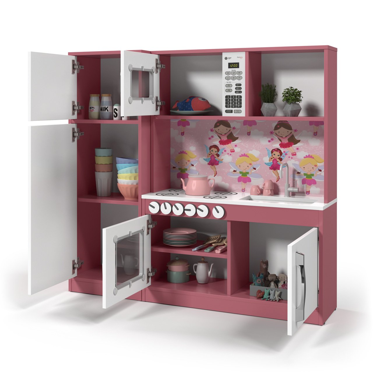 Jogo De Cozinha Infantil Diana Completa Para Meninas Mdf | MadeiraMadeira