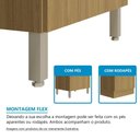 Ver imagem 5 de Balcão Vitra 3 Portas MDF-MDP 120cm Café Luciane Móveis