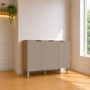 Ver imagem 1 de Balcão Vitra 3 Portas MDF-MDP 120cm Café Luciane Móveis