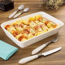 Ver imagem 4 de Travessa de Porcelana Branca Linea Lyor 20,5x15,5cm Refratária Rasa Prato Cozinha