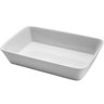 Travessa de Porcelana Branca Linea Lyor 20,5x15,5cm Refratária Rasa Prato Cozinha - 3