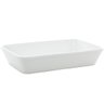 Travessa de Porcelana Branca Linea Lyor 20,5x15,5cm Refratária Rasa Prato Cozinha - 1