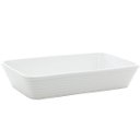 Ver imagem 1 de Travessa de Porcelana Branca Linea Lyor 20,5x15,5cm Refratária Rasa Prato Cozinha
