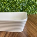 Ver imagem 2 de Travessa de Porcelana Branca Linea Lyor 20,5x15,5cm Refratária Rasa Prato Cozinha