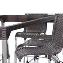 Ver imagem 4 de 6 Cadeiras Haiti e Mesa de Jantar Haiti em Alumínio para Cozinha, Jardim, Edícula - Trama Original