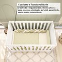 Ver mais imagens de Berço Mini Cama 3 em 1 Americano 100% MDF Liam Retrô Espresso Móveis Branco