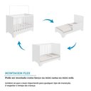 Ver imagem 5 de Berço Mini Cama 3 em 1 Americano 100% MDF Liam Retrô Espresso Móveis Branco