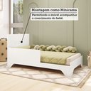 Ver imagem 6 de Berço Mini Cama 3 em 1 Americano 100% Mdf Liam Retrô Espresso Móveis
