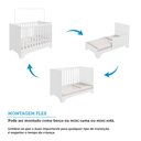 Ver imagem 5 de Berço Mini Cama 3 em 1 Americano 100% Mdf Liam Retrô Espresso Móveis