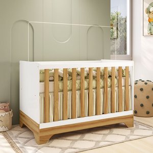 Berço Mini Cama 3 em 1 Americano 100% Mdf Liam Retrô Espresso Móveis