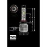 Lâmpada led Csp 9005 hb3 6000k 50w/7600lm 12/24v - Par Distribuído FRC Magazine 9005/Hb3 - 10