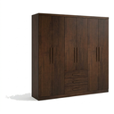 Ver imagem 1 de Guarda Roupa Casal Master 6 Portas 3 Gavetas Café Formimóveis