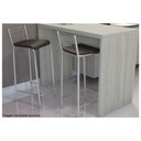 Ver imagem 4 de Kit 2 Banquetas Sala Jantar Gênova 2b705cr Aço 2 Un Cromado/suede Cappuccino - Kappesberg