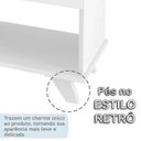 Ver imagem 7 de Conjunto 4 Escrivaninhas Retrô em L para Escritório e Home Office com e Gold 5 Nichos Branco Artany