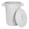 Cesto Balde Plástico 40 Litros com Tampa - Branco - 2