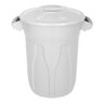 Cesto Balde Plástico 40 Litros com Tampa - Branco - 6