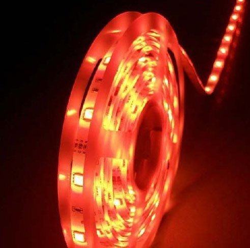 Fita LED Vermelha (5050) - IP65 (Resistente a água) - Rolo com 5 metros - 12 volts - 1980 - 1