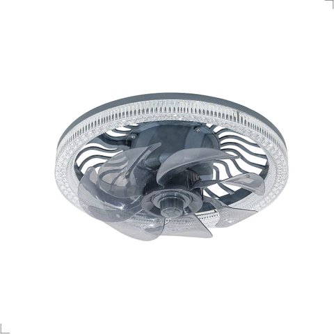 Plafon Ventilador com Led Multicor Soquete E27 C/ Controle Remoto