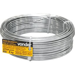 Arame Galvanizado Comercial Bwg 12 2,77 Mm Vonder - 2
