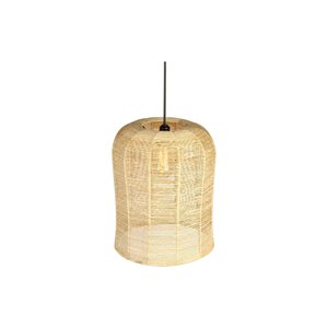Pendente Luminária Gaiola de Palha de Milho 30x37:natural/110v/220v