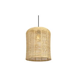 Pendente Luminária Gaiola de Palha de Milho 30x37:natural/110v/220v - 2