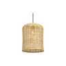 Pendente Luminária Gaiola de Palha de Milho 30x37:natural/110v/220v - 2