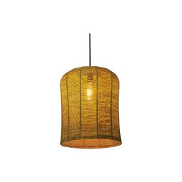 Pendente Luminária Gaiola de Palha de Milho 30x37:natural/110v/220v - 3