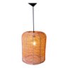 Pendente Luminária Gaiola de Palha de Milho 30x37:natural/110v/220v - 5