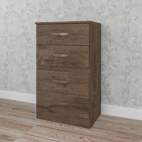 Cômoda 4 Gavetas Cairo 54 X 86 Cm Quarto Mdp Flex Mocaccino Off White - Clicklar